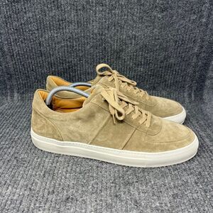 Mr Porter P Larry Brown Beige Suede Casual Shoes Sneakers Low Top Italy Mens 12